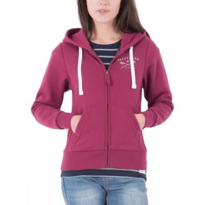 Sudadera Con Capucha Brakeburn Paddle Zip Through Mujer - Rosas - Chile SEP593741